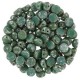 Czech 2-hole Cabochon Perlen 6mm Jade Picasso 63130